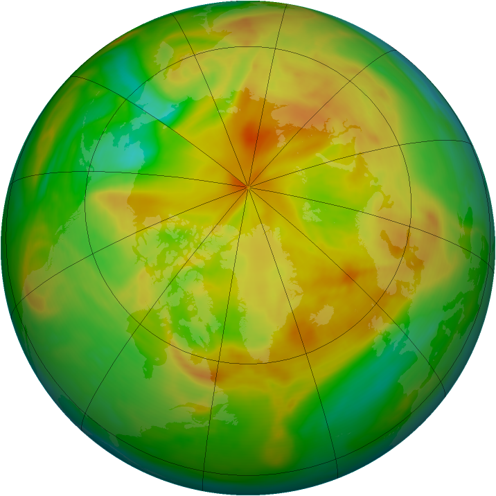 Arctic ozone map for 27 May 2006